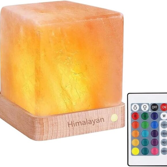Natural Himalayan Cordless Salt Lamp Rock Crystal Rechargeable（Built-in Battery） - Picture 1 of 7